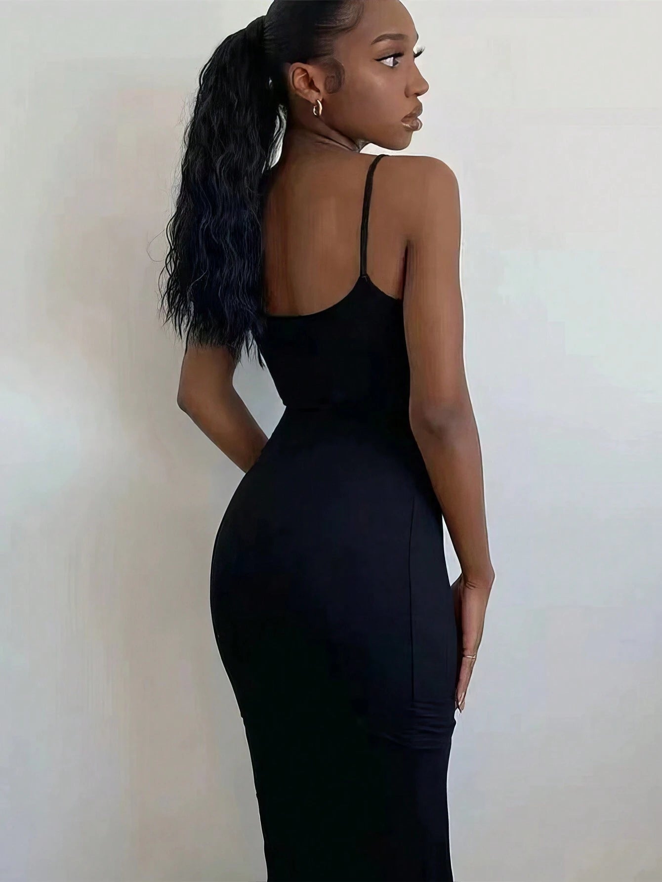 Zyxie Women'S Solid Color Mermaid Tail Cami Dress Sexy Dress